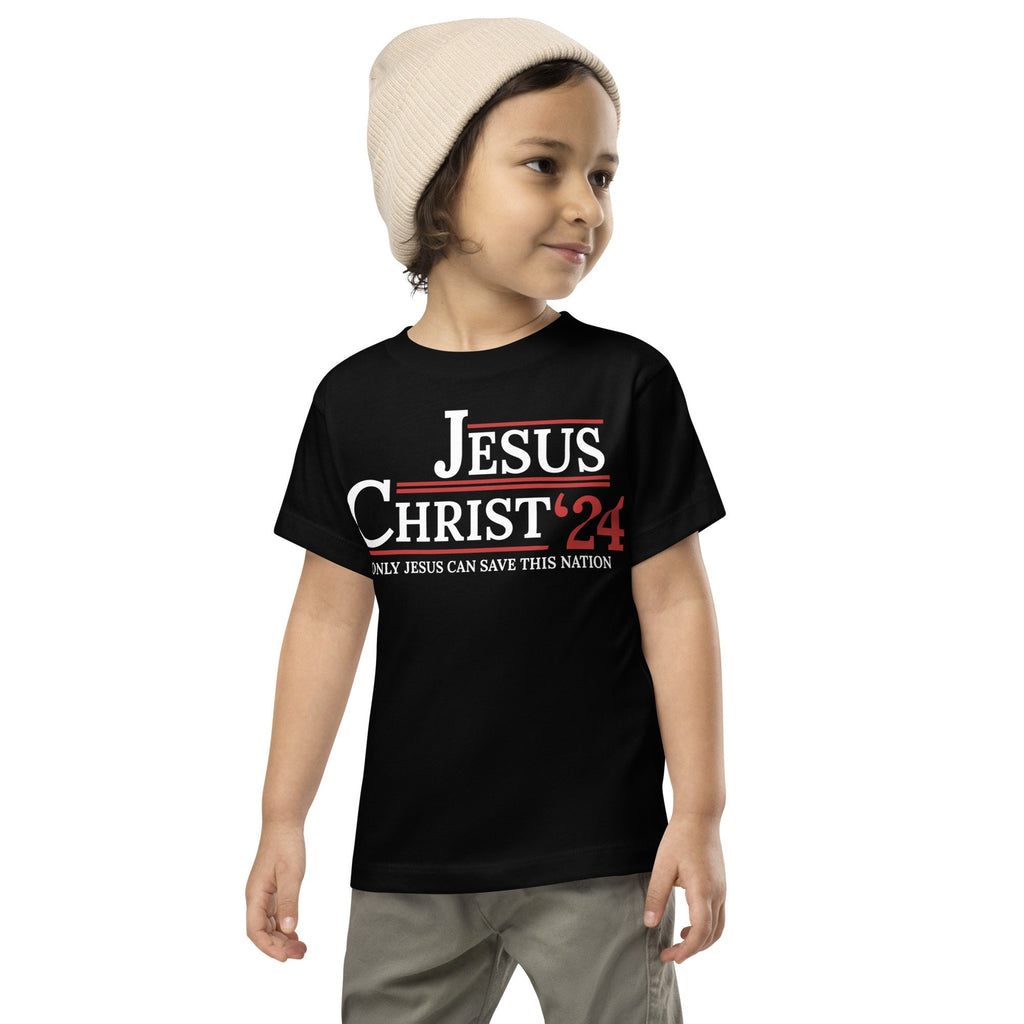 Jesus Christ ‘24: Only Jesus Can Save This Nation Toddler Shirt, Christian Shirts for Toddlers