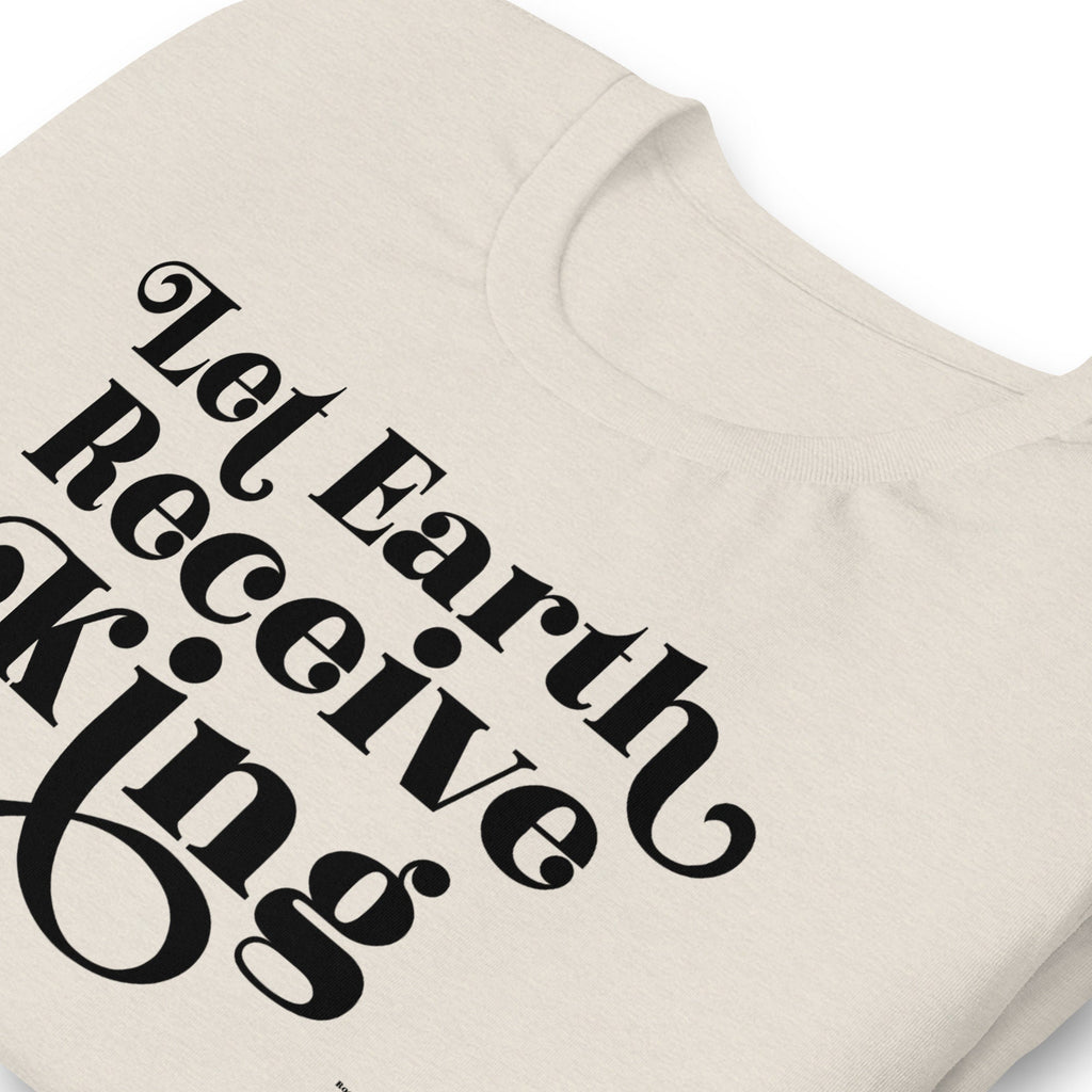 Let Earth Receive Her King Shirt, Christian Christmas T Shirts for Women