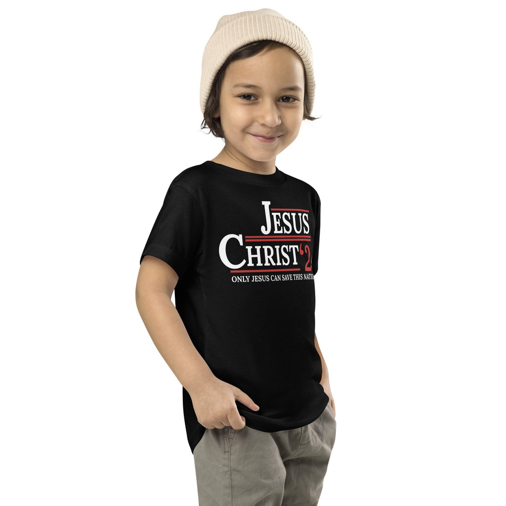 Jesus Christ ‘24: Only Jesus Can Save This Nation Toddler Shirt, Christian Shirts for Toddlers