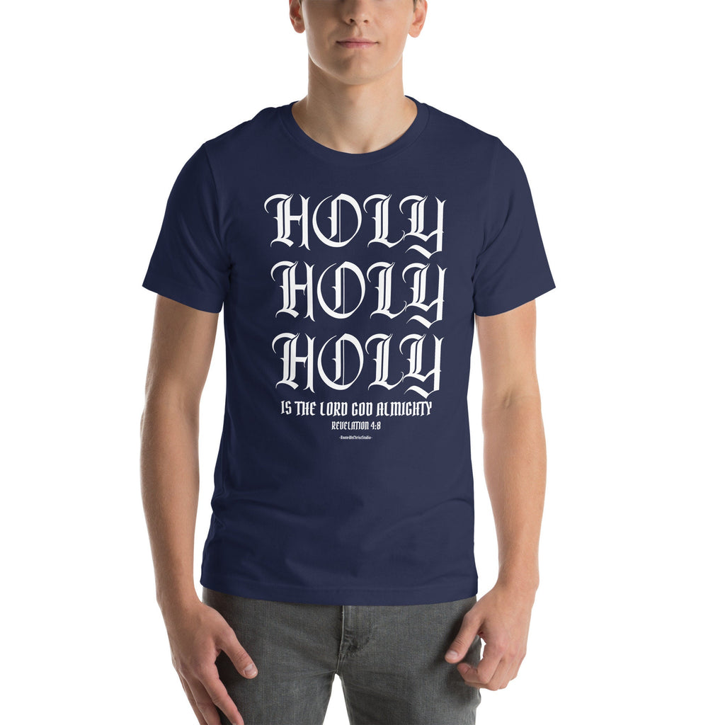 Holy Holy Holy Is The Lord God Almighty Christian Shirt for Men, Christian T Shirts for Him, Bible Verse Church Shirt, Christian Gifts